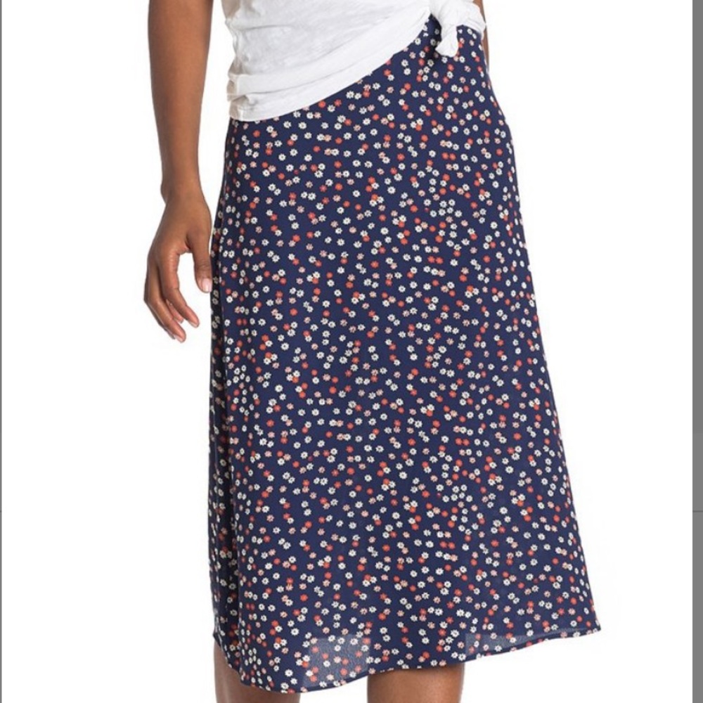 Madewell | A-Line Midi Floral Skirt | NWOT | Sz 6